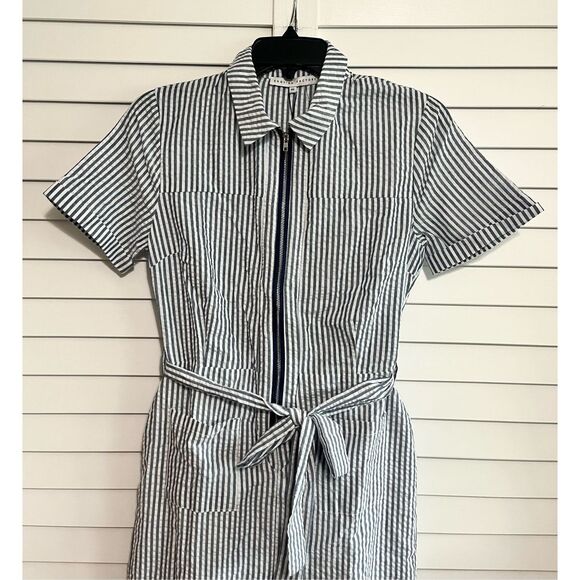 NWT English Factory Striped Jumpsuit Size XS - Picture 2 of 8